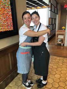 Katie Parla and Amanda Shulman at Vetri Las Vegas event in 2019