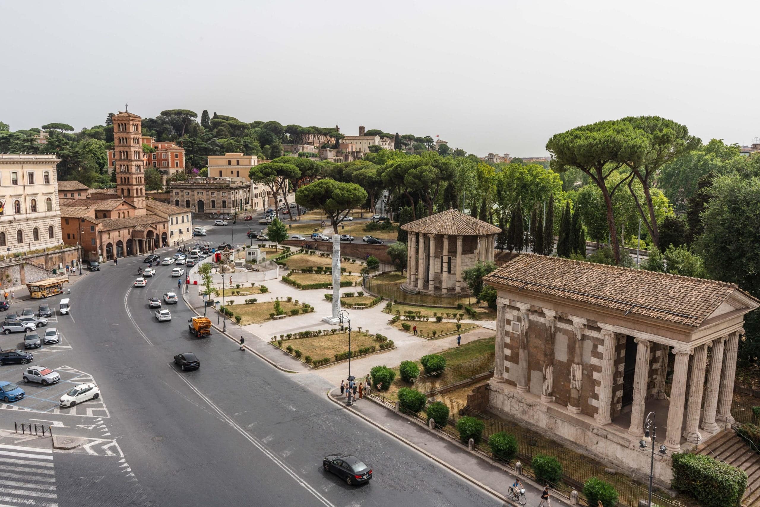 Aerial view of the Foro Boarium