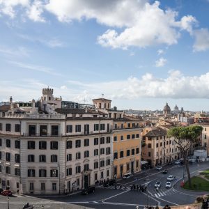 Rome city skyline