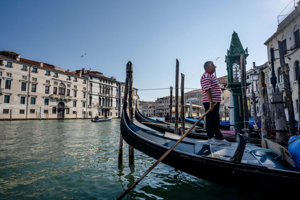 Gondolier in Venice