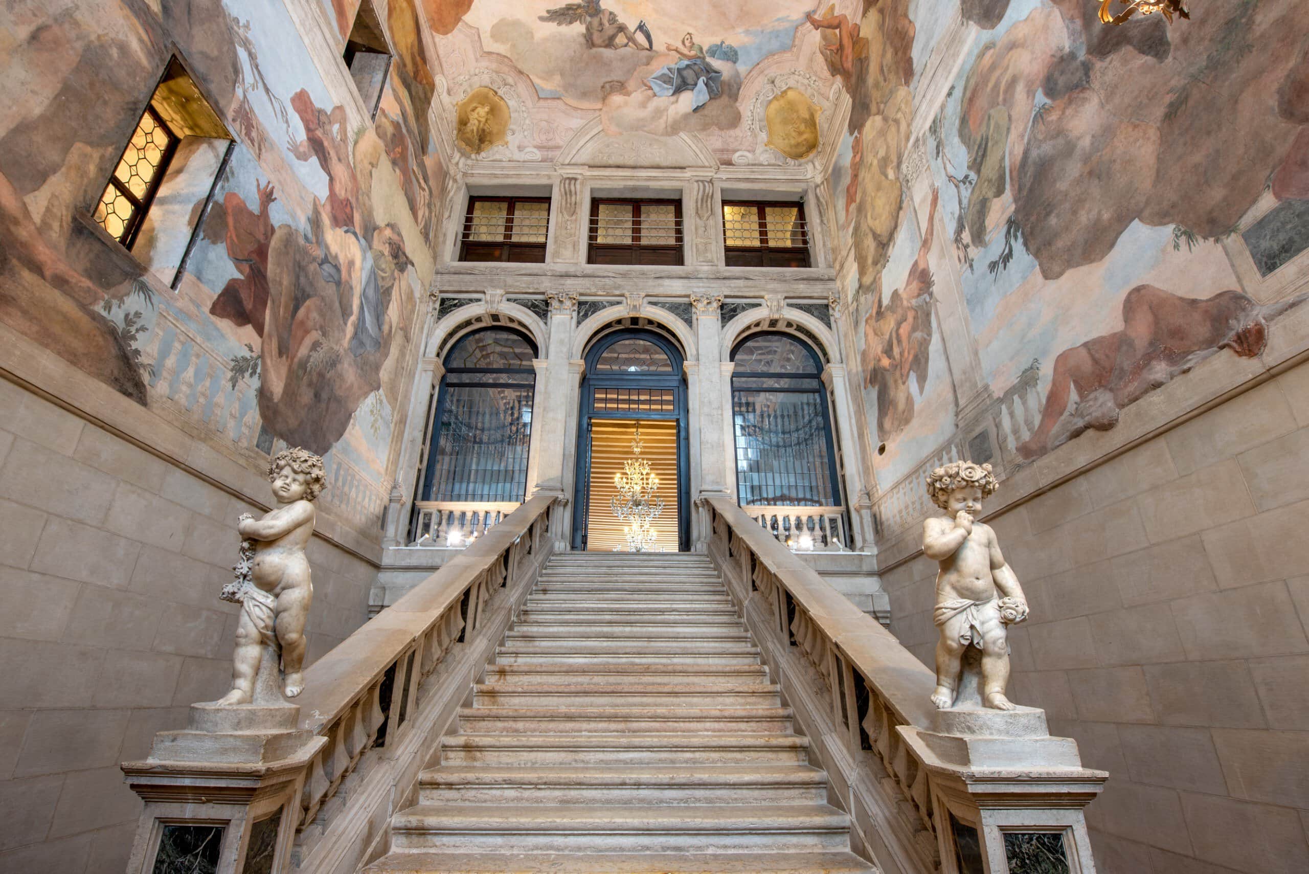 Staircase at the Hotel Ca' Sagredo in Venice
